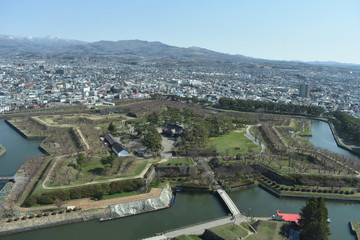Fototapeta na wymiar Japanese star castle