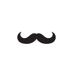 Moustache icon with handdrawn doodle style