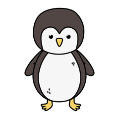 penguin polar animal bird icon