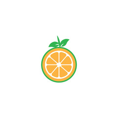 Orange logo design. Vector