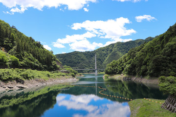 Fototapeta premium 西秩父桃湖（埼玉県秩父市）
