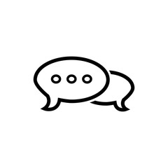 bubble speak icon trendy flat design 
