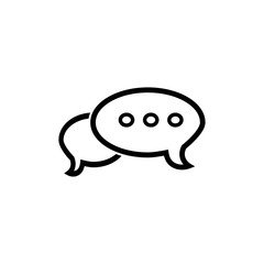 bubble speak icon trendy flat design 