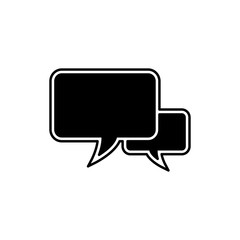 Fototapeta premium bubble speak icon trendy flat design 