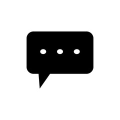 bubble speak icon trendy flat design 