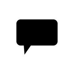 bubble speak icon trendy flat design 