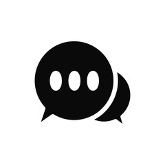 bubble speak icon trendy flat design 