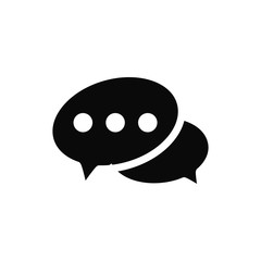 bubble speak icon trendy flat design 