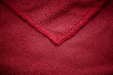 Background of red fabric close range with space for a message.