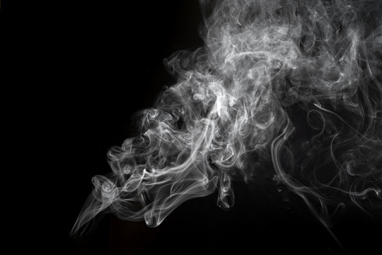 Abstract smoke image on black background,