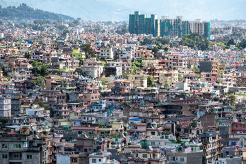 Fototapeta na wymiar Cityscape of Kathmandu, Nepal