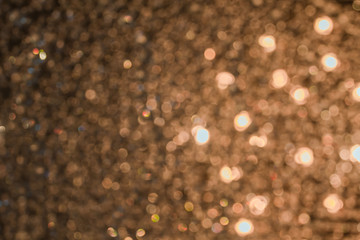 Bokeh golden yellow tones from light vintage