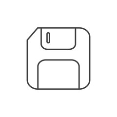 Obraz premium floppy backup technology icon line design
