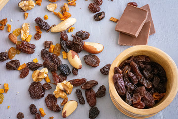 dried fruits and nuts