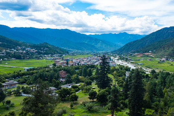 Fototapeta na wymiar Bhutan Paro Dzong