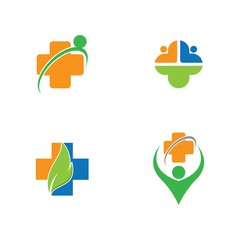 Medical logo template  vector icon