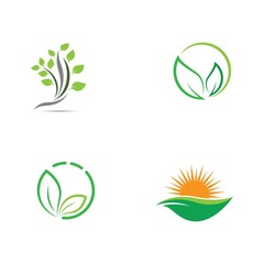 Ecology logo template vector icon