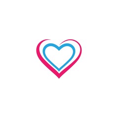 Love logo template vector icon