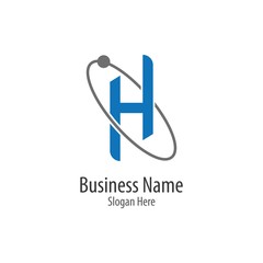 H letter logo template