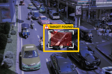 Machine Learning and AI to Identify Objects technology, Artificial intelligence. Image processing, Speed Limit