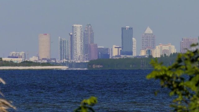 Tampa, Fl as seen from 8NM South from Apolo Beach, Fl