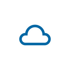 Cloud icon logo design vector template