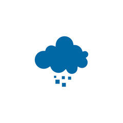 Cloud icon logo design vector template