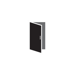 Door icon logo design vector template