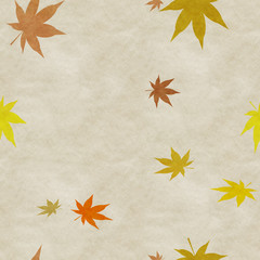 Autumn leaves seamless background