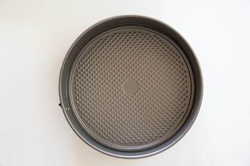Springform cake pan with non stick textured coating