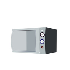 Old Fashioned Microwave - Cartoon Vector Image