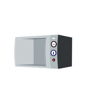 recommend clip art: Old Fashioned Microwave - Cartoon Vector Image