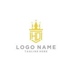 Fototapeta premium logo design inspiration for companies from the initial letters of the HD logo icon. -Vector