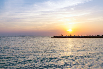 Obraz premium 沖縄 北谷町 サンセットビーチ