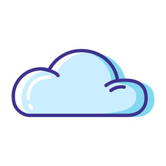 Weather Line Filled Color Icons 