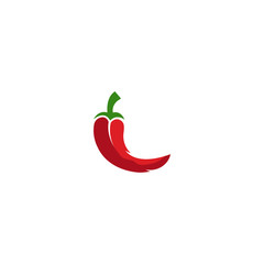 Spicy chili pepper logo Icon Design Template Vector Illustration