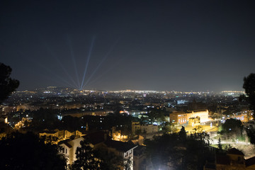 Fototapeta na wymiar night city with its lights