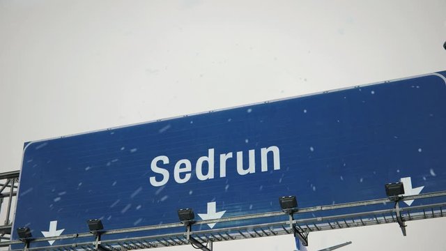 Airplane Landing Sedrun in Christmas