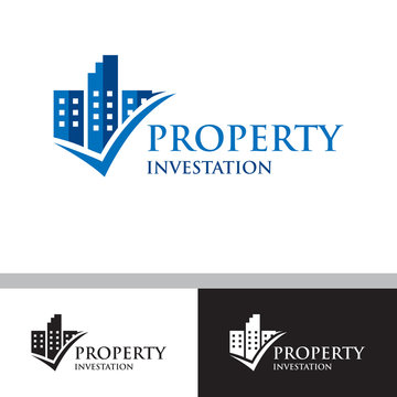 property investation logo for your business, real estate property logo, investment logo