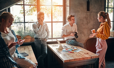 Discussion in office