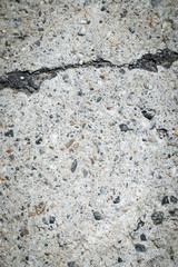 cracked stone wall with structure and space for texture, isolated background