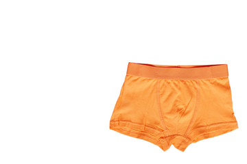Bright boxer underwear, cotton pants. Isolated background