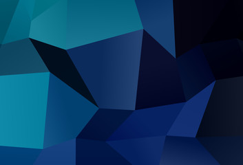 Fototapeta premium Dark BLUE vector texture in rectangular style.