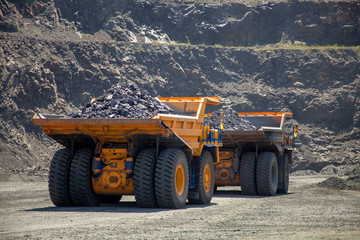 truck in quarry