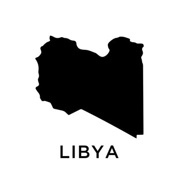 Libya map vector design template