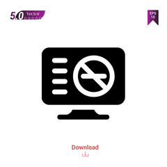 different quit-smoking icon isolated on white background. Best modern. Graphic design, mobile application, user interface. Editable stroke. EPS10 format vector illustration