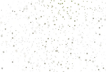Light Green, Yellow vector background with small and big stars.