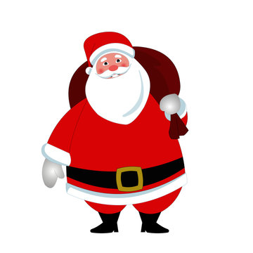 Santa Claus - Cartoon Vector Image