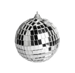 Mini disco ball isolated on white background