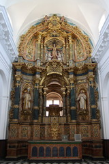 Fototapeta na wymiar In the Church of the convent of Seville Santa Maria de Cuevas